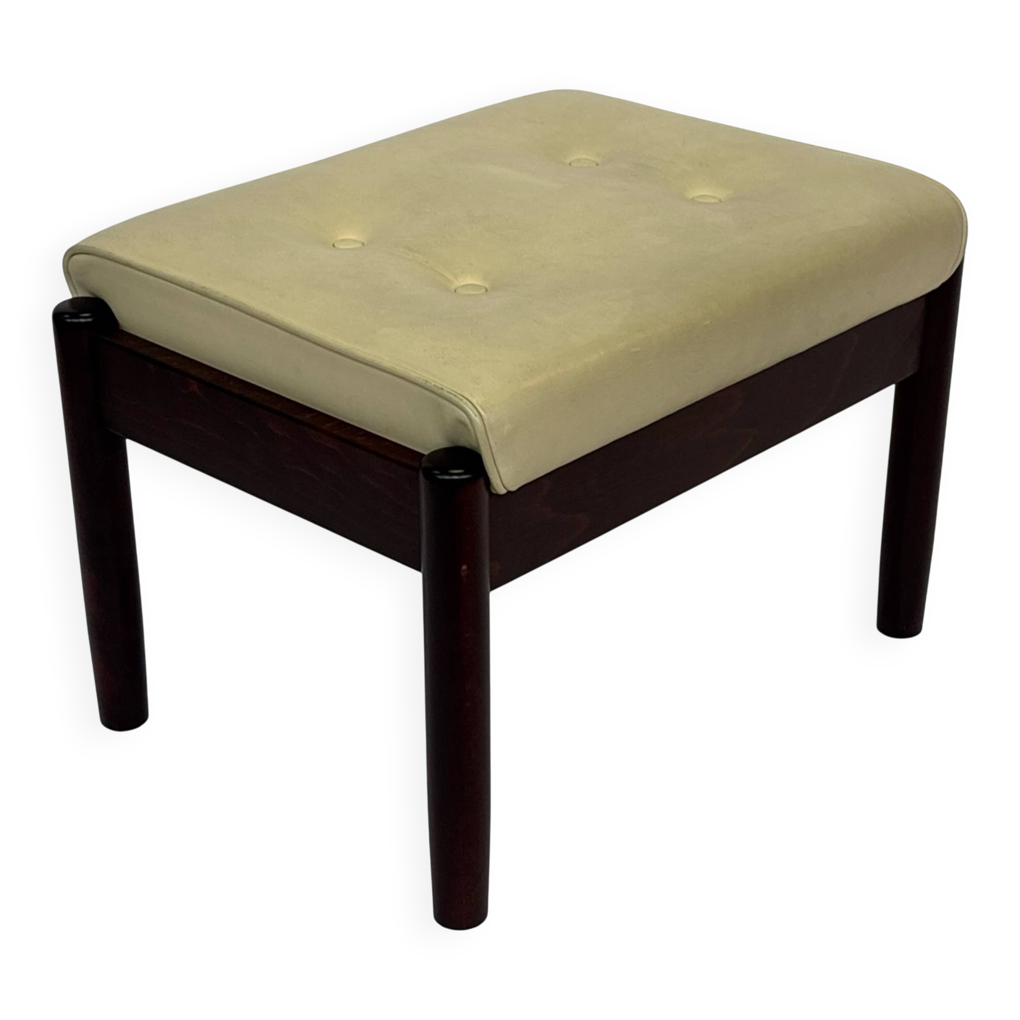 Tabouret Repose-pieds En Bois Forme Fleur - 32x32x20 Cm, Couleur Violet - Multifonction Pour Salon, Entrée, Chambre - 7