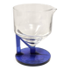 Pichet en verre transparent et bleu postmoderne, Italie
