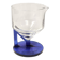 Pichet en verre transparent et bleu postmoderne, Italie