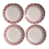 Assiettes à dessert anciennes x4