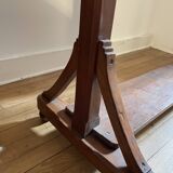 Porte-manteau en bois exotique vintage