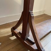 Porte-manteau en bois exotique vintage