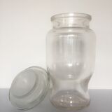 Clear glass jar