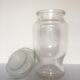 Bocal en verre transparent