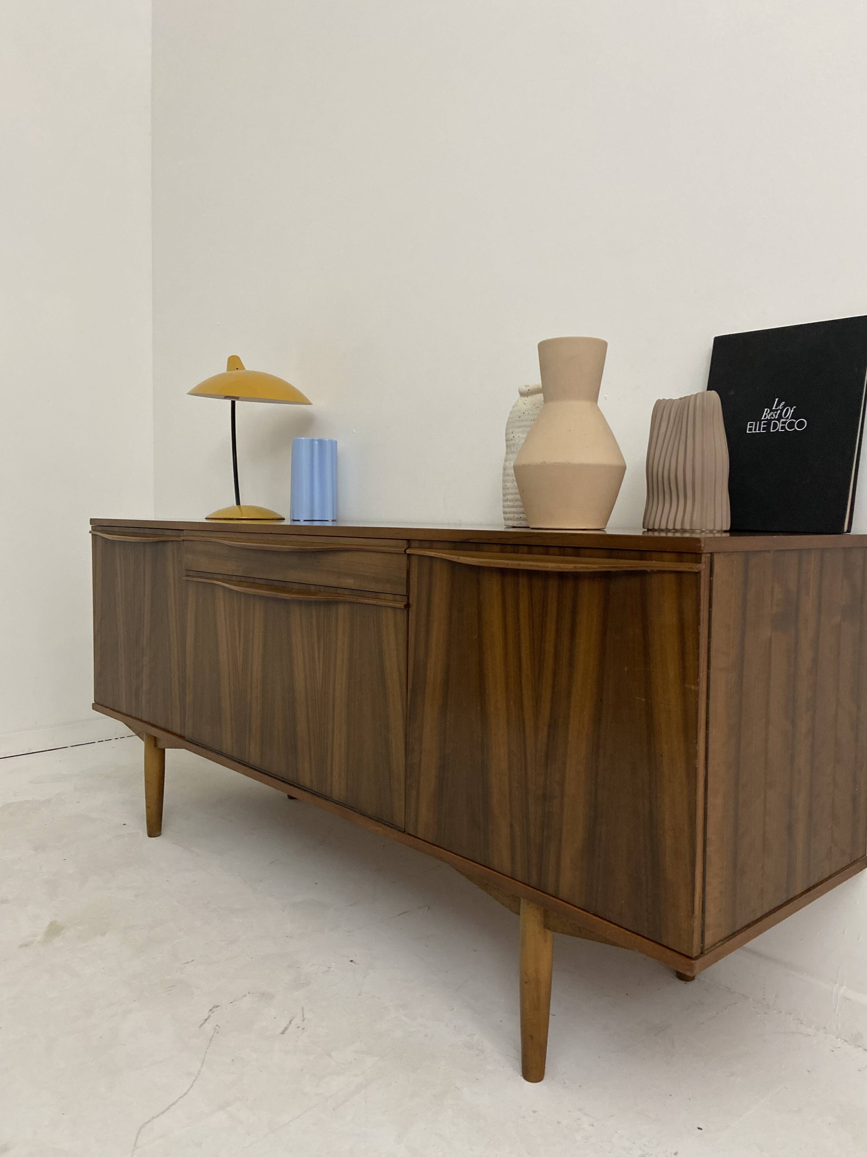vintage walnut sideboard
