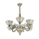 Venetian chandelier in murano glass circa 1940 vetro a reticello