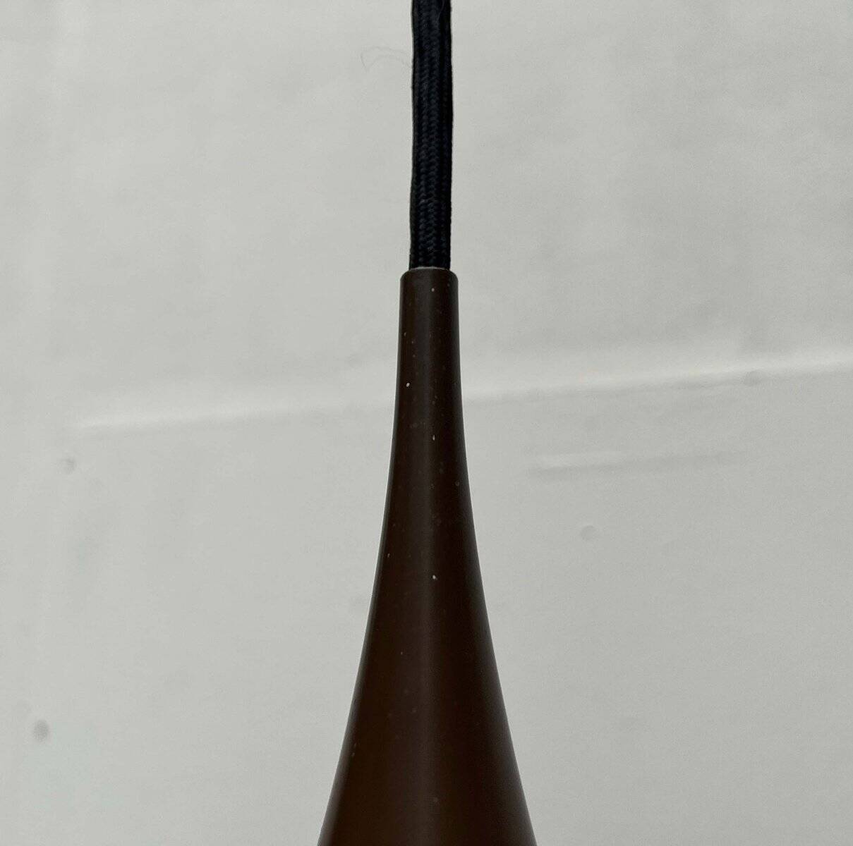 Mid-Century Modern Space Age Danish Brown Semi Pendant Lamp by Claus Bonderup and Torsten Thorup for Fog & Mørup, 1960s
