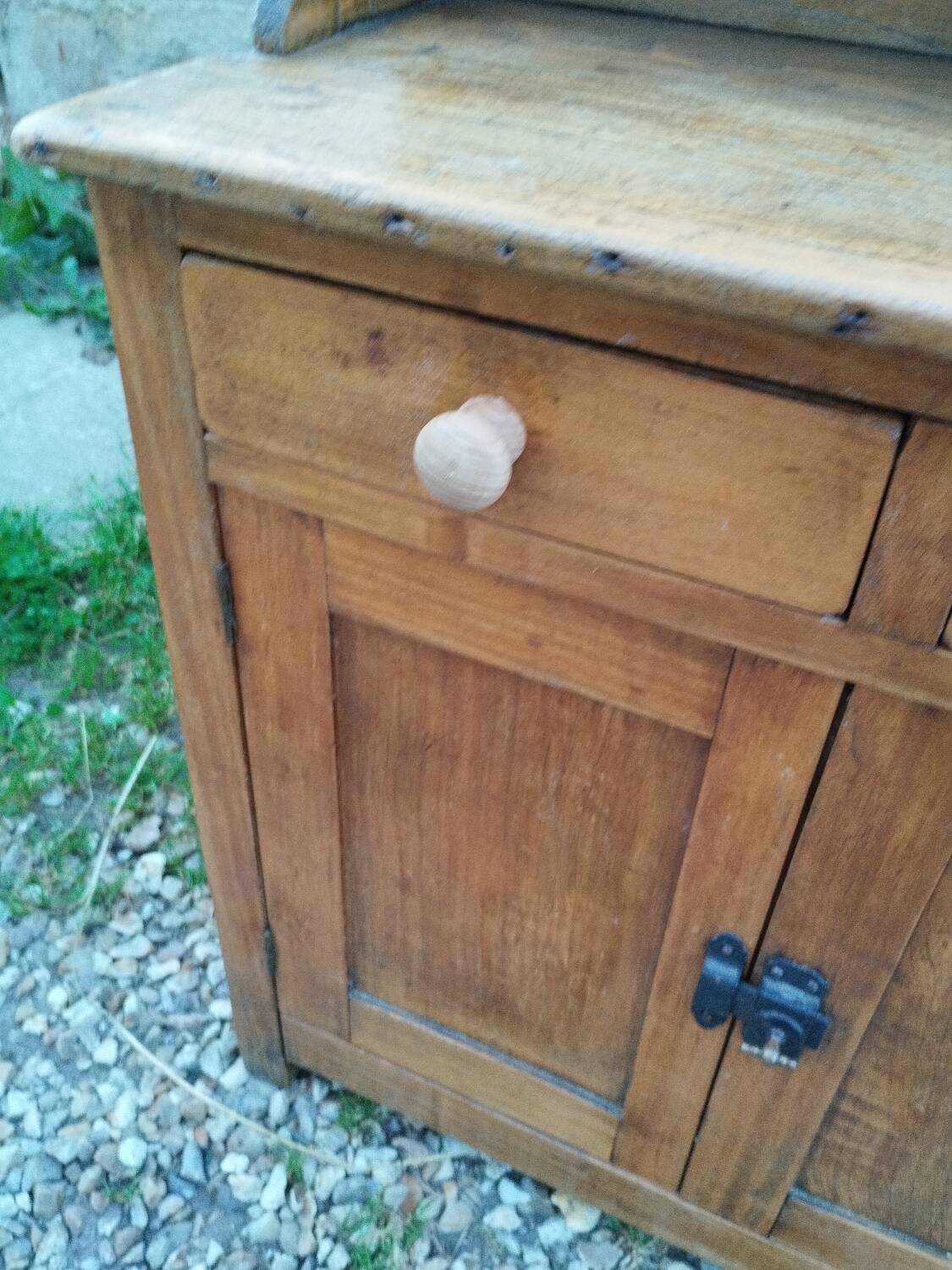 Petit buffet meuble de cuisine d'appoint ancien vintage