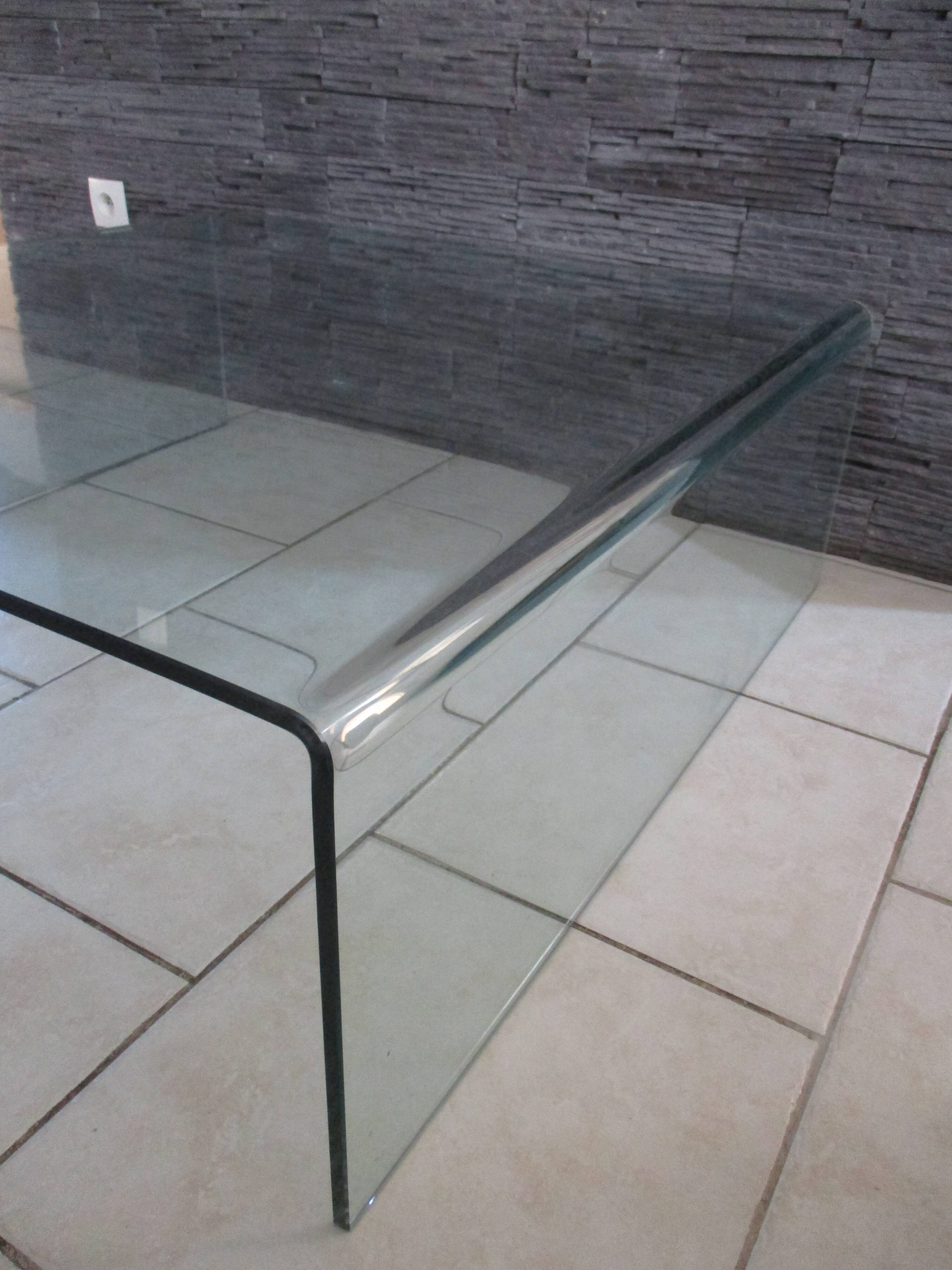 Coffee table glass red line roset or cortesi