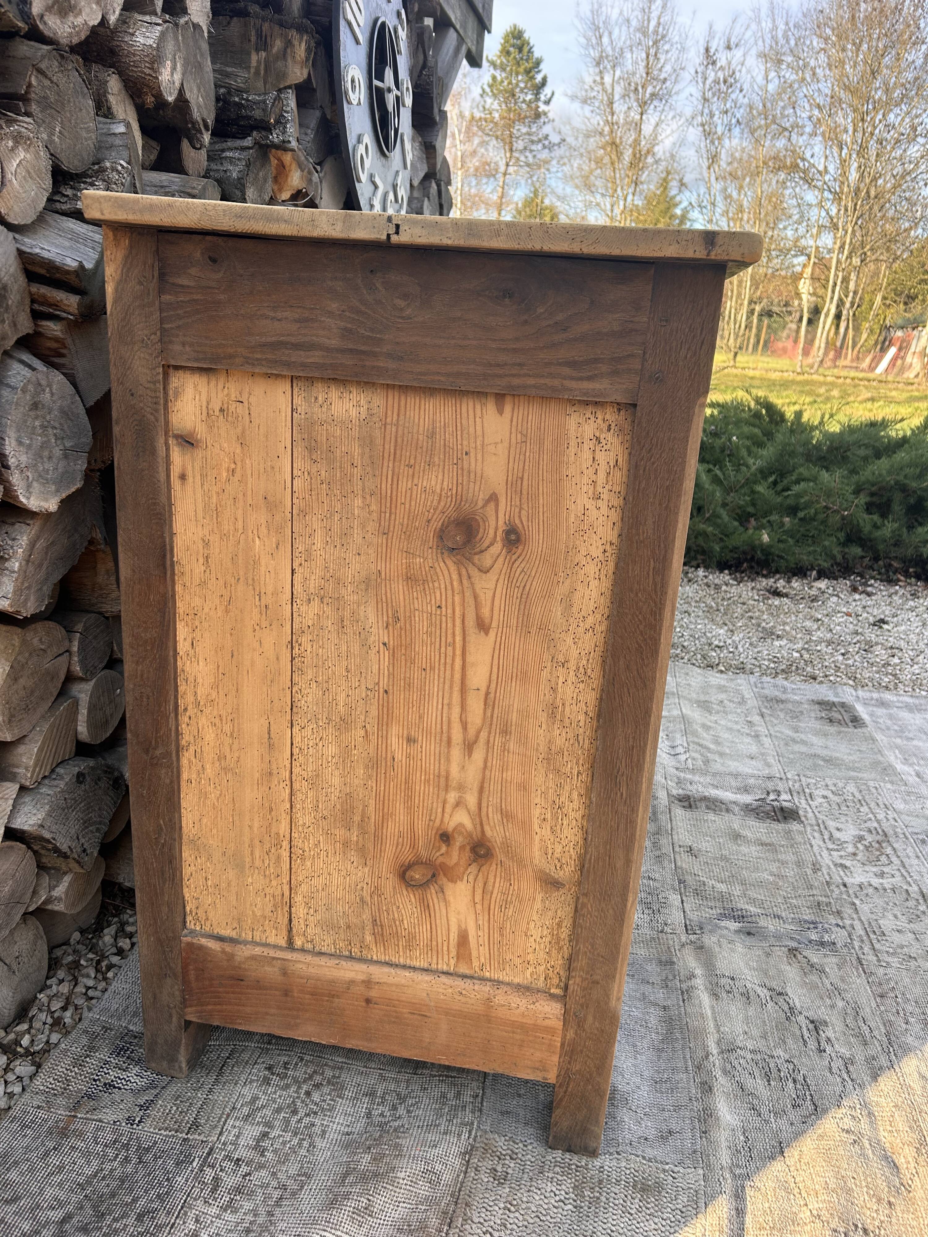 Renovated wooden sideboard