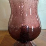 Biot bubbled glass vase and tealight holder