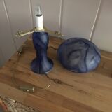 Old mushroom lamp made of glass paste
