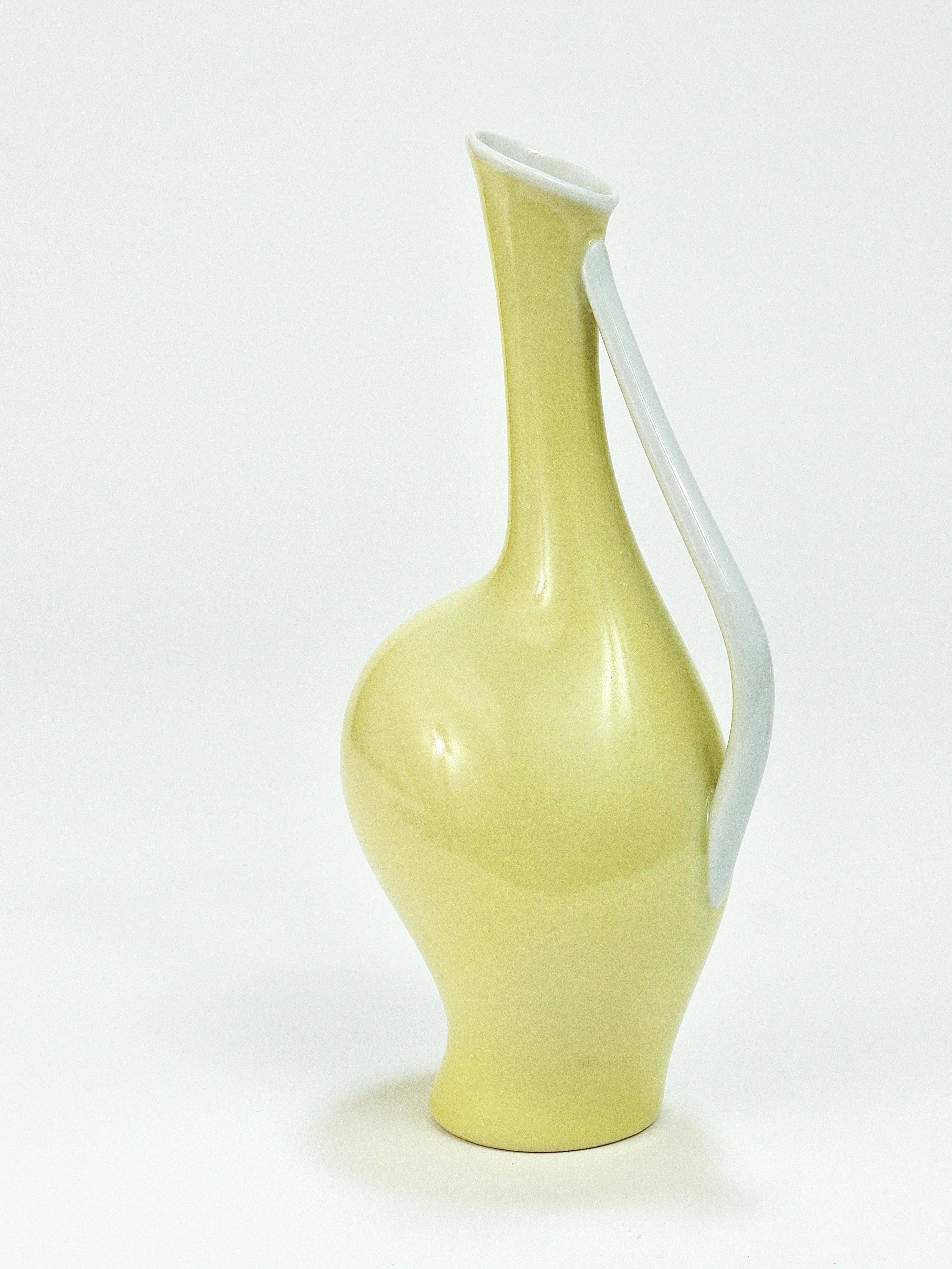 3 vases en porcelaine pastel "Luise" du milieu du siècle, Fritz Heidenreich, allemand