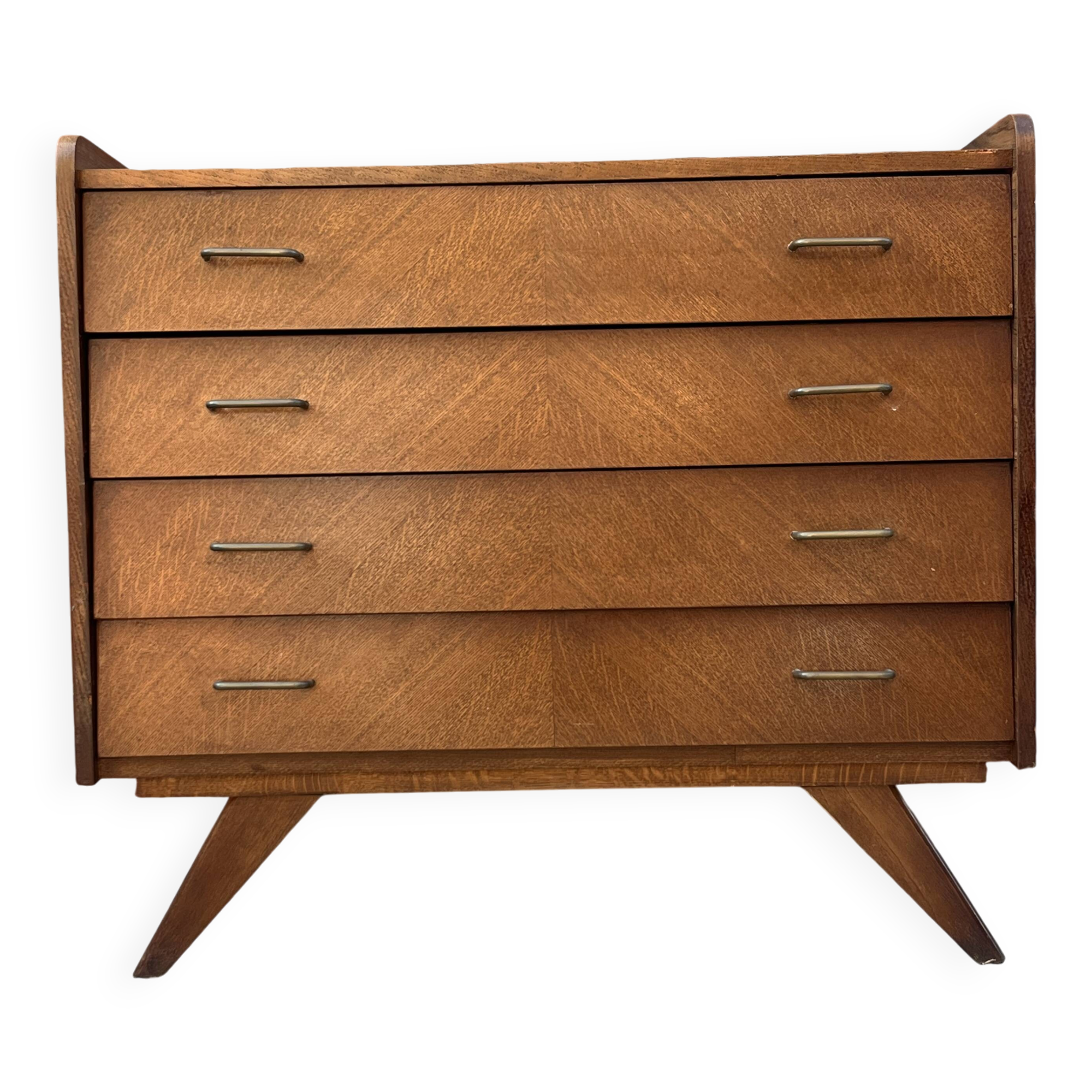 Commode vintage pieds compas