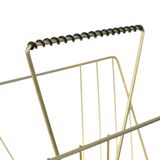 Vintage Design Gold Leaf Gilded Magazine Rack Magazines Sixties