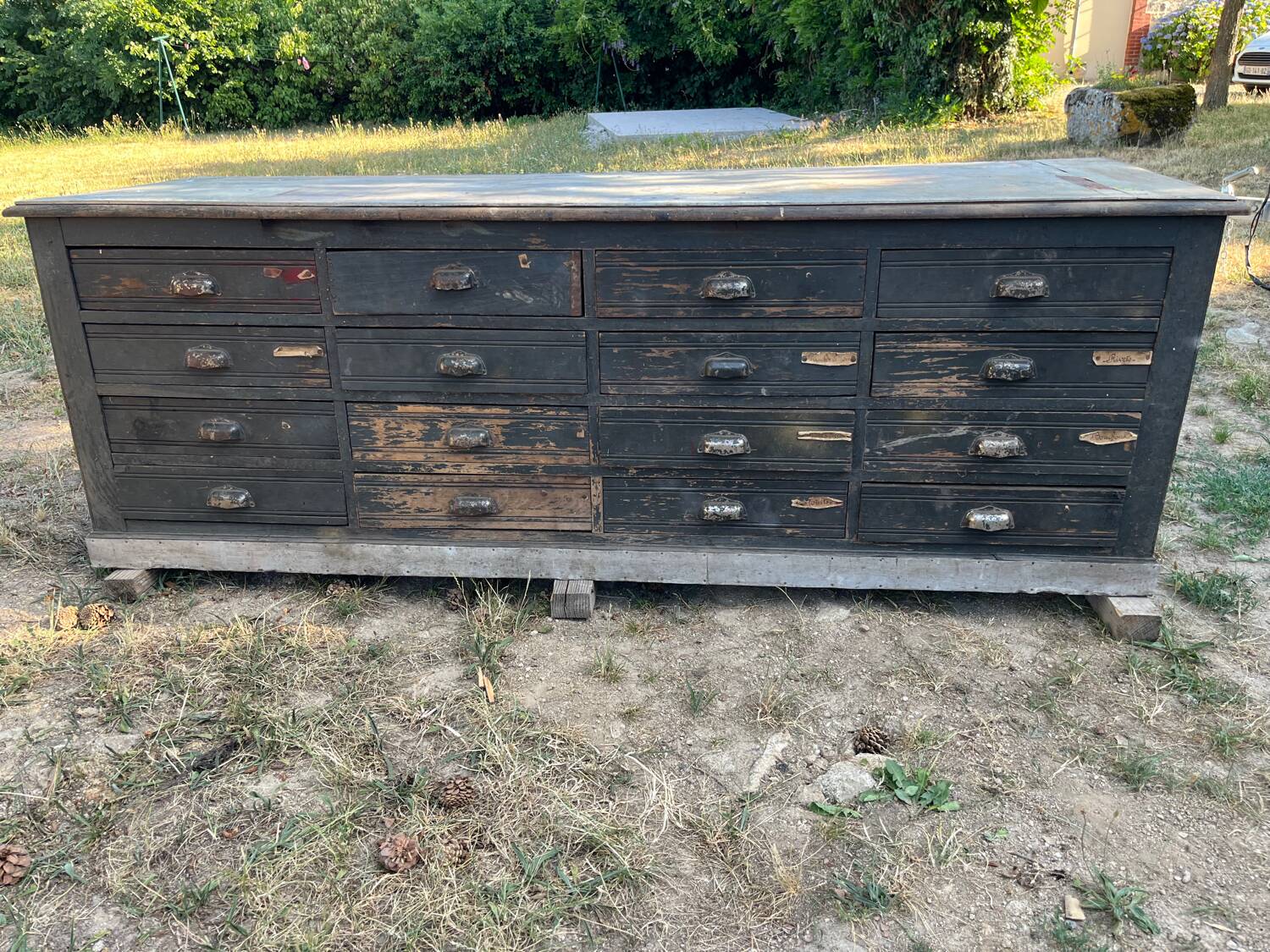 Meuble de métier à tiroirs