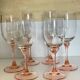 Set of 6 two-tone pink stemmed glasses Luminarc Véronèse