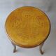Tabouret bas en bois courbé, assise étoilée, 1920