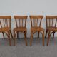 4 old vintage Luterma bistro chairs