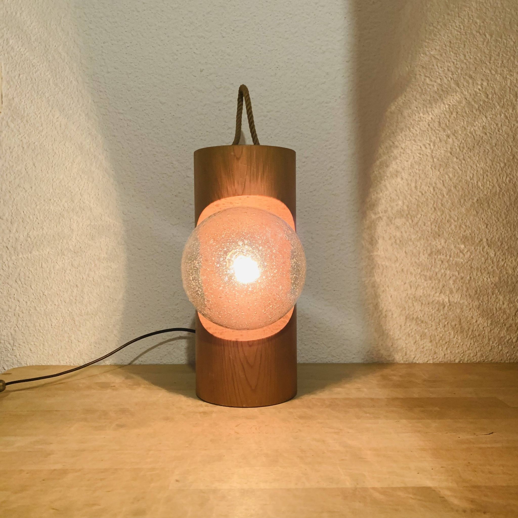 Lampe brutaliste Temde Leuchten années 70