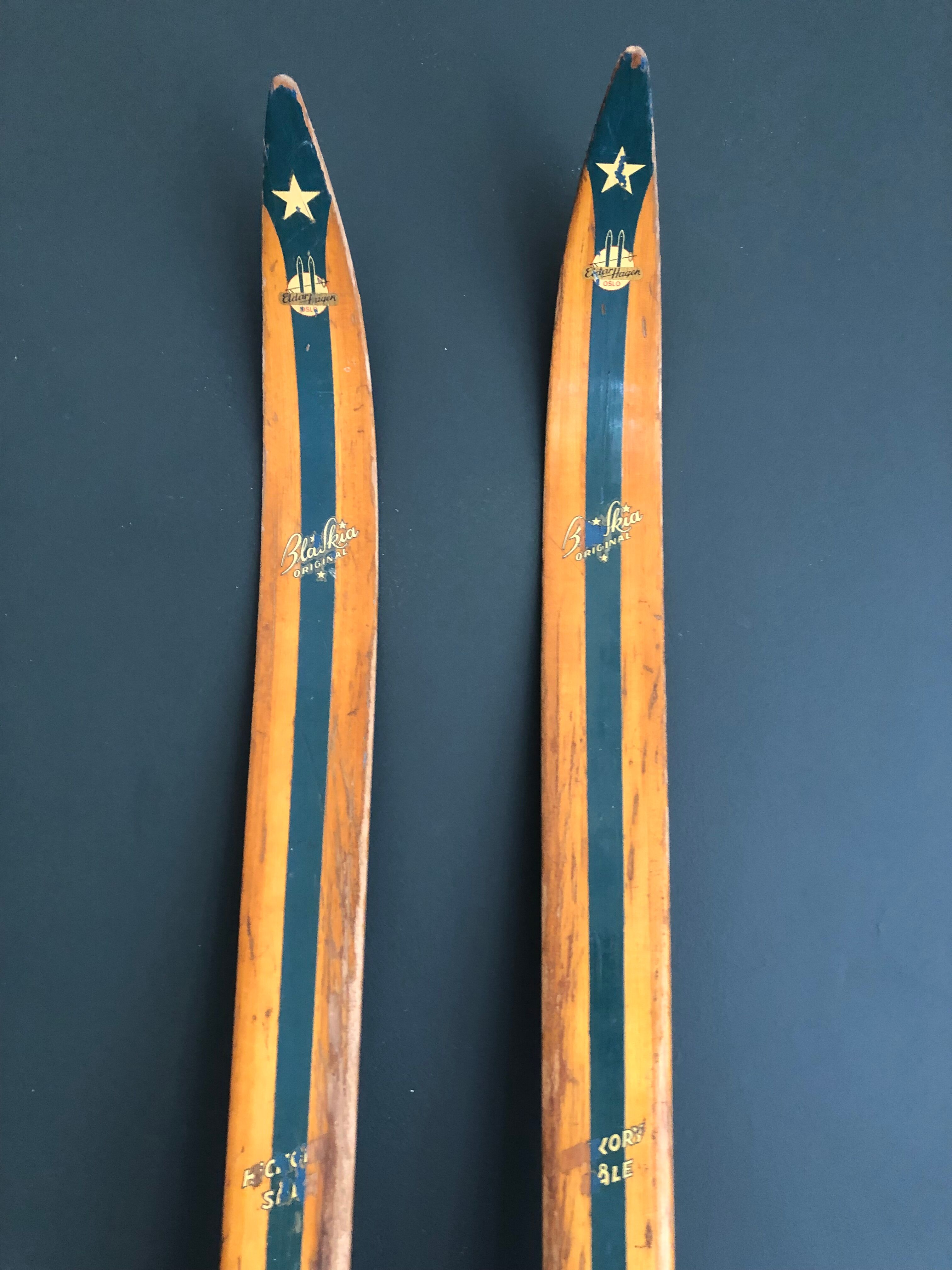 Pair of old skis