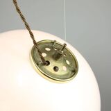 Rare White & Golden Bud Lamp by Luigi Massoni for Guzzini, 1960s