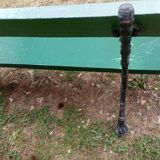 Old garden bench cast iron foot