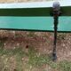 Old garden bench cast iron foot