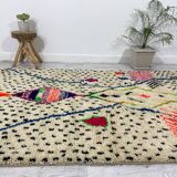 Handcrafted Moroccan Berber carpet 184 x 160 CM
