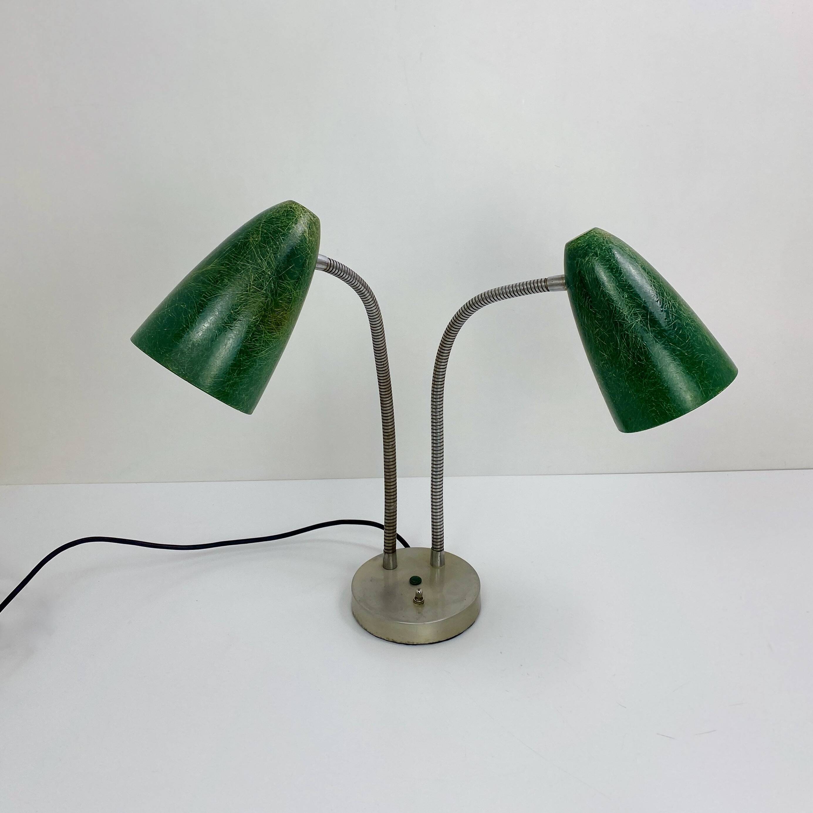 American double lamp, fiberglass, 1950, Prescoli