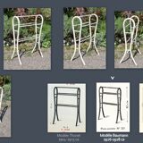 Baumann towel rack in curved wood 1928 ca