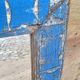 Antique Art Deco mirror in Burmese teak.