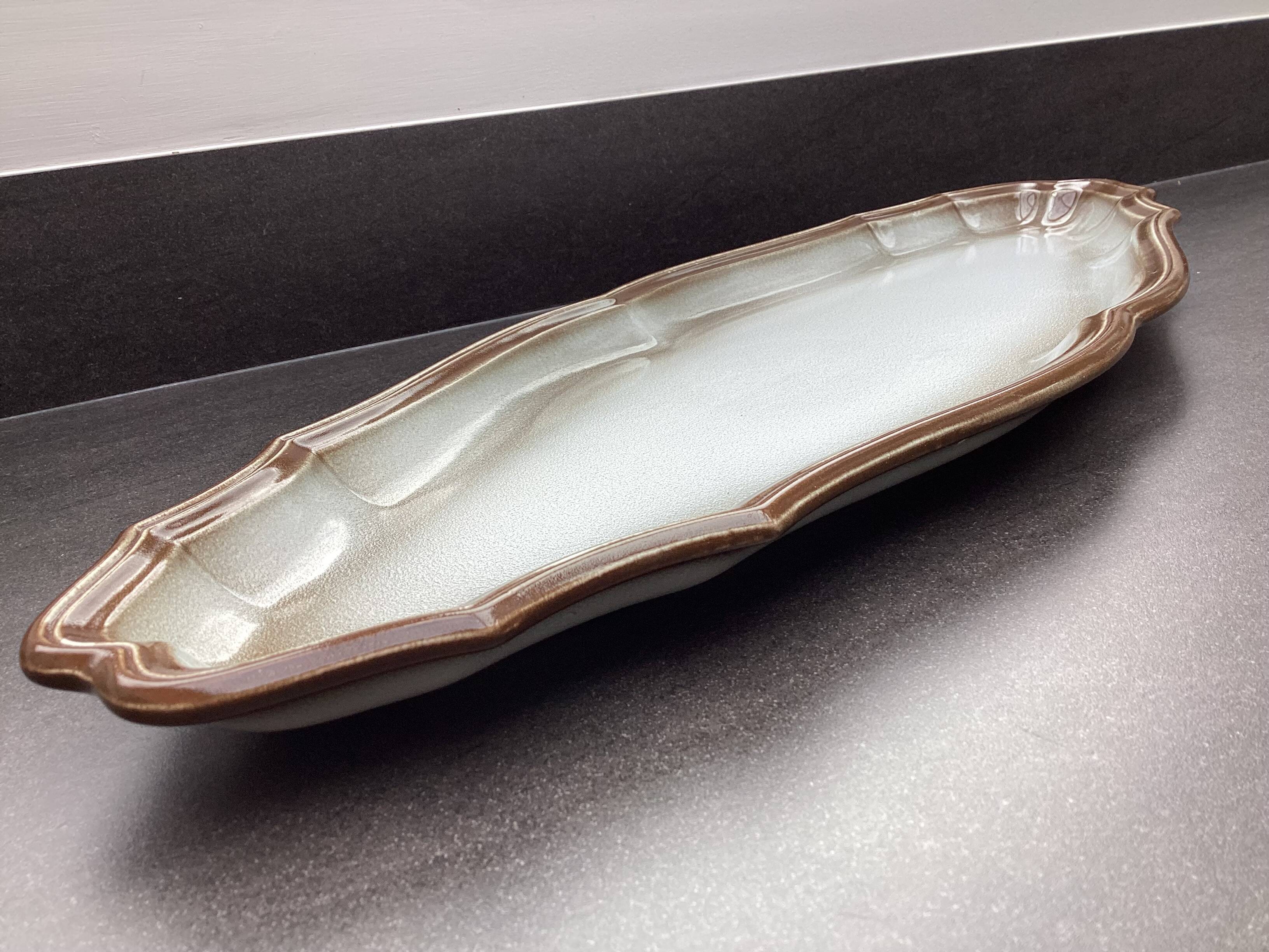 Salins earthenware fish dish