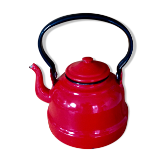 Vintage enameled kettle