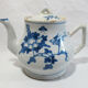 Ancient blue white teapot, China Qing Dynasty