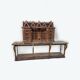 Important bird cage - aviary representing a house early 20th century l 158 cm