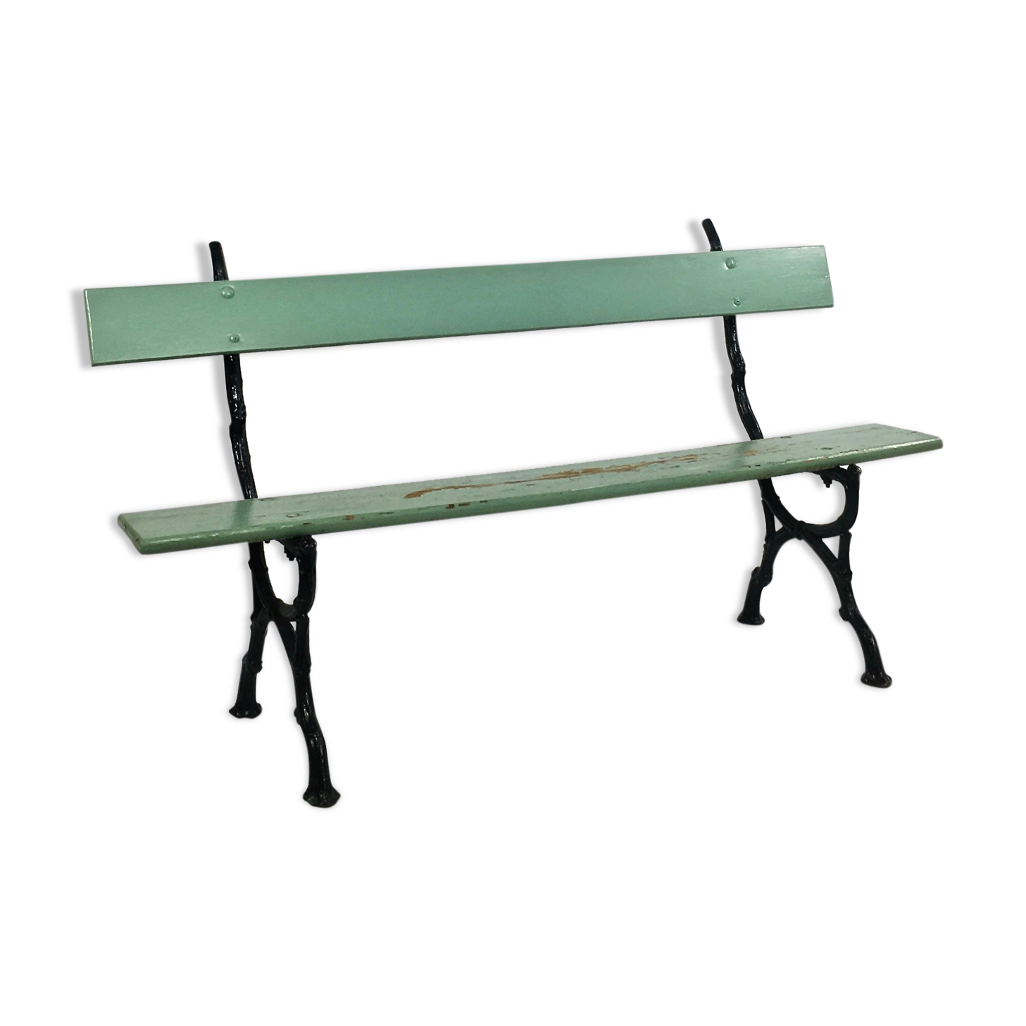 Former cast-iron garden bench, France