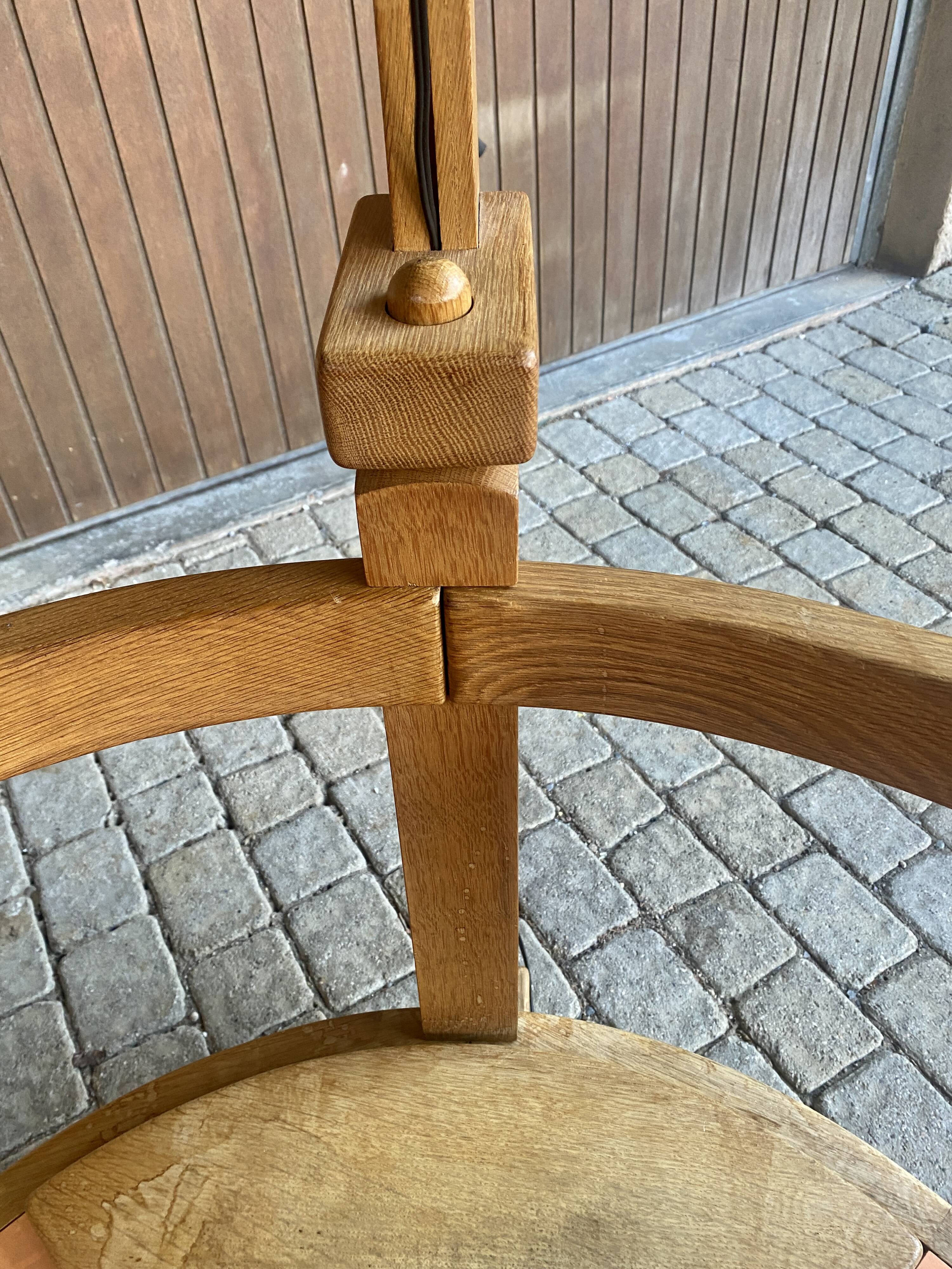 Corner bench and incorporated floor lamp guillerme et chambron