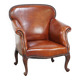 Fully restored antique sheepskin armchair