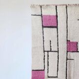 Tapis berbere en laine pure naturelle taille 150 x 250 cm