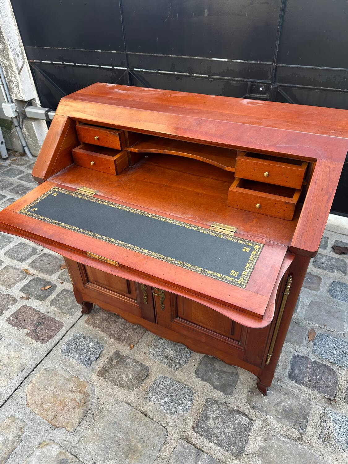 Regency style donkey's back secretary