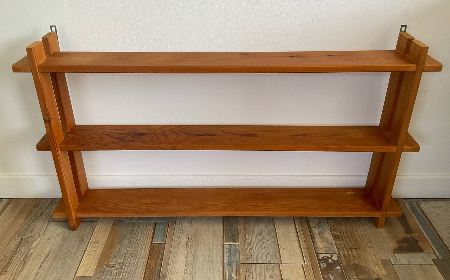 Pine wall shelf, 1970s-80s