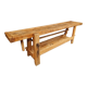 Old workbench XXL side table counter