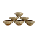 Six pyrite sandstone cups