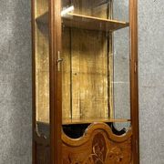 After Majorelle: Art Nouveau period iris display case in late 19th century marquetry