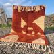 Terracotta and ecru Moroccan Mrirt rug 300x200 cm – abstract pattern