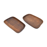 Empty carved wooden pockets