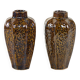 Set of brown ceramic vases, Danish design, 1960s, made in Denmark