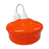 Luminaire opaline orange 70's