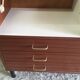 Commode coiffeuse style moderniste années 70